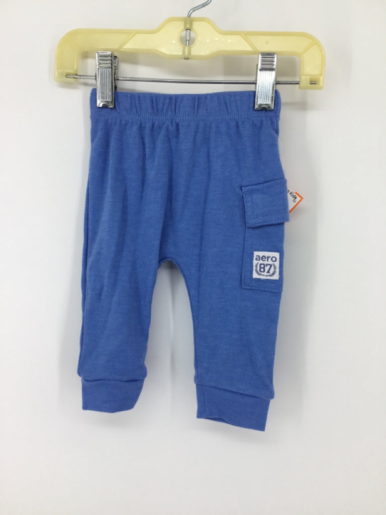 Aeropostale Child Size 0-3 Months Blue Solid Pants - boys