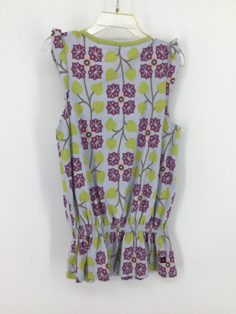 Tea Child Size 7 Purple Print Tank top - girls