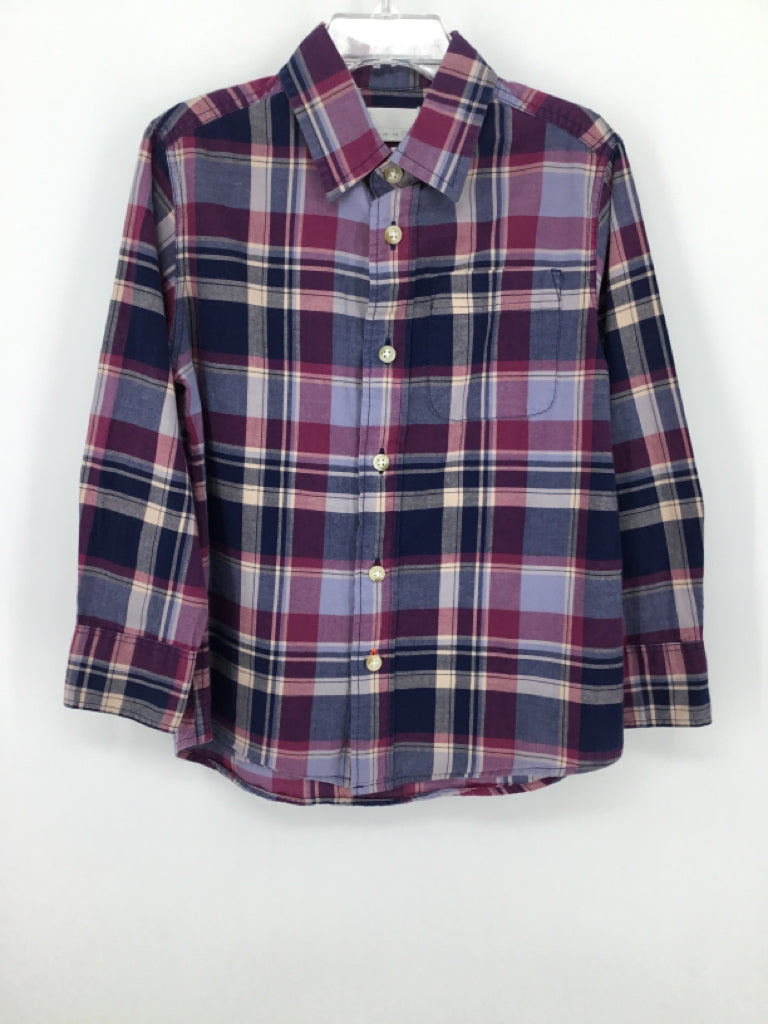 Crewcuts Child Size 4 Purple Plaid Shirt - boys