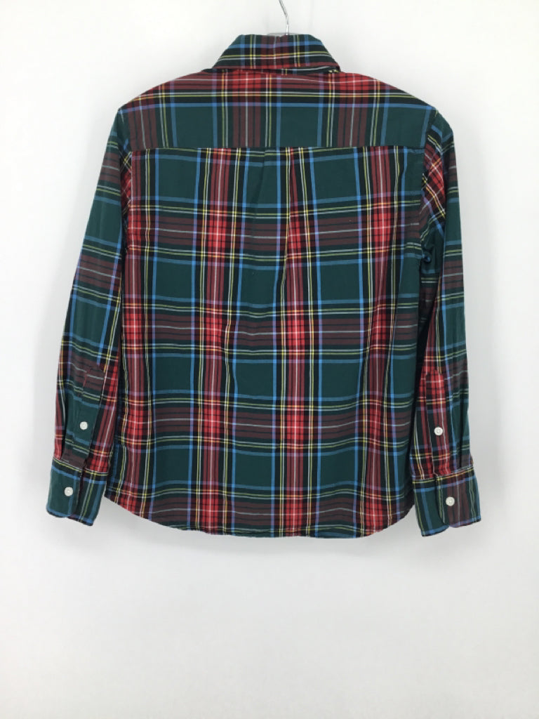 Crewcuts Child Size 8 Green Plaid Shirt - boys