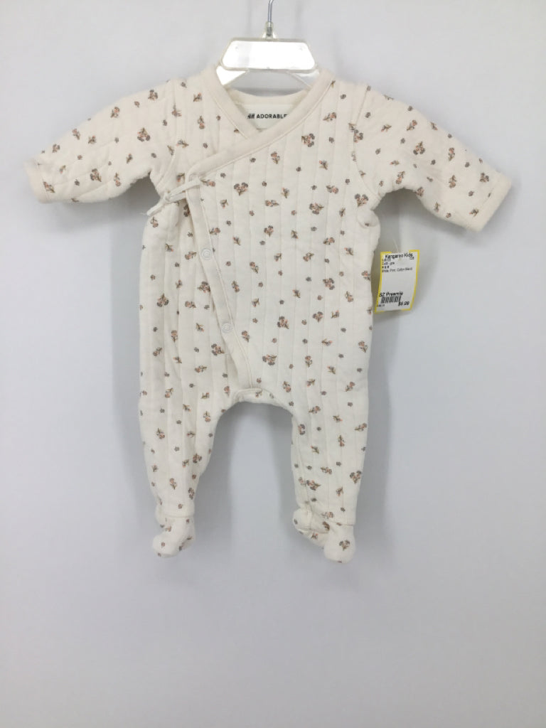H & M Child Size Preemie White Outfit - girls