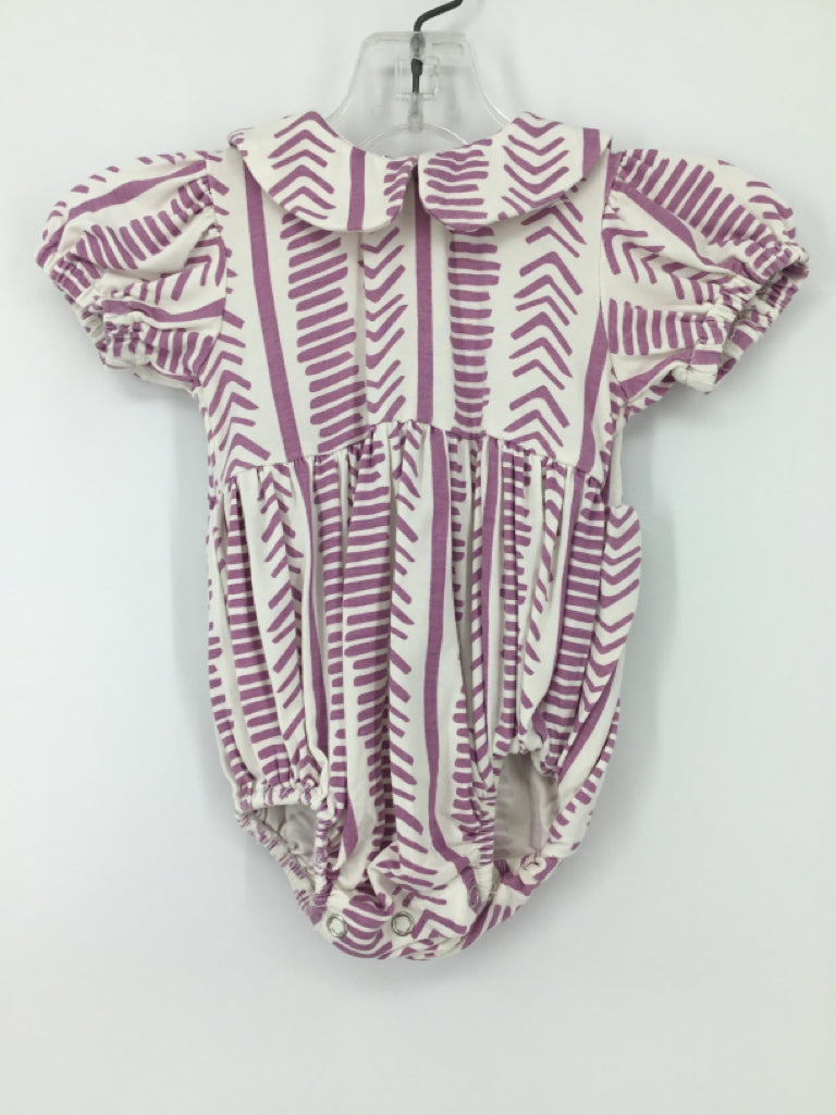 Kate Quinn Organics Child Size 0-3 Months Purple Outfit - girls