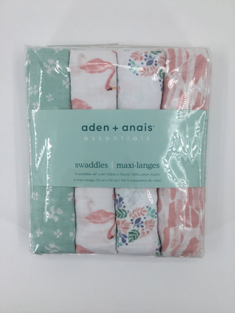 Aden & Anais Multi-Color Print Blanket Set of 4