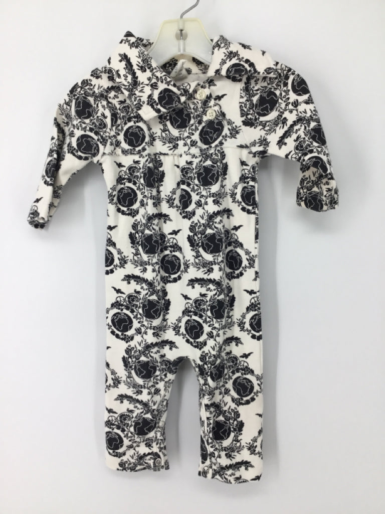 Kate Quinn Organics Child Size 6-12 Months Black Outfit - girls