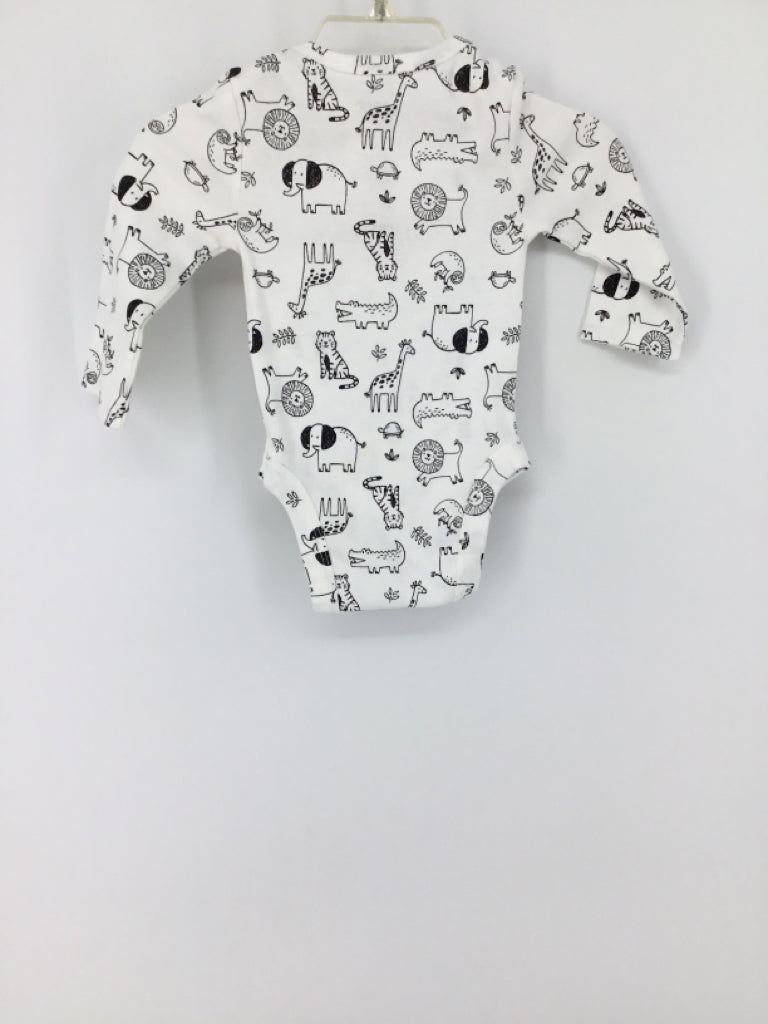 jumping beans Child Size Newborn White Onesie