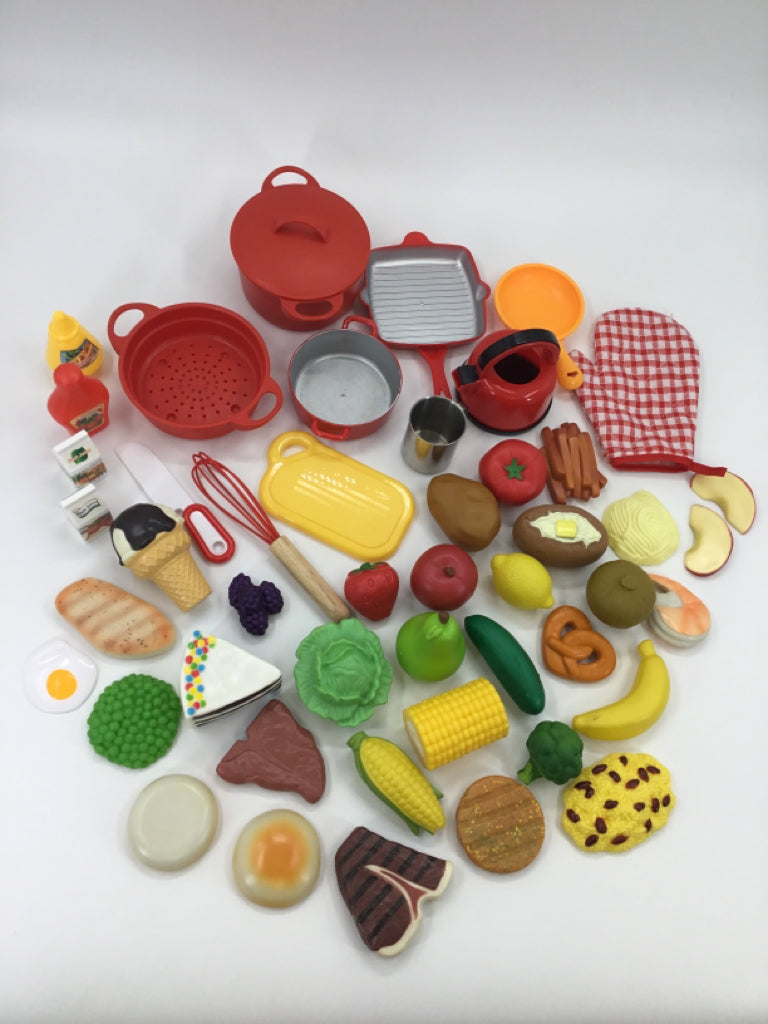 Assorted Play Food & Dishes