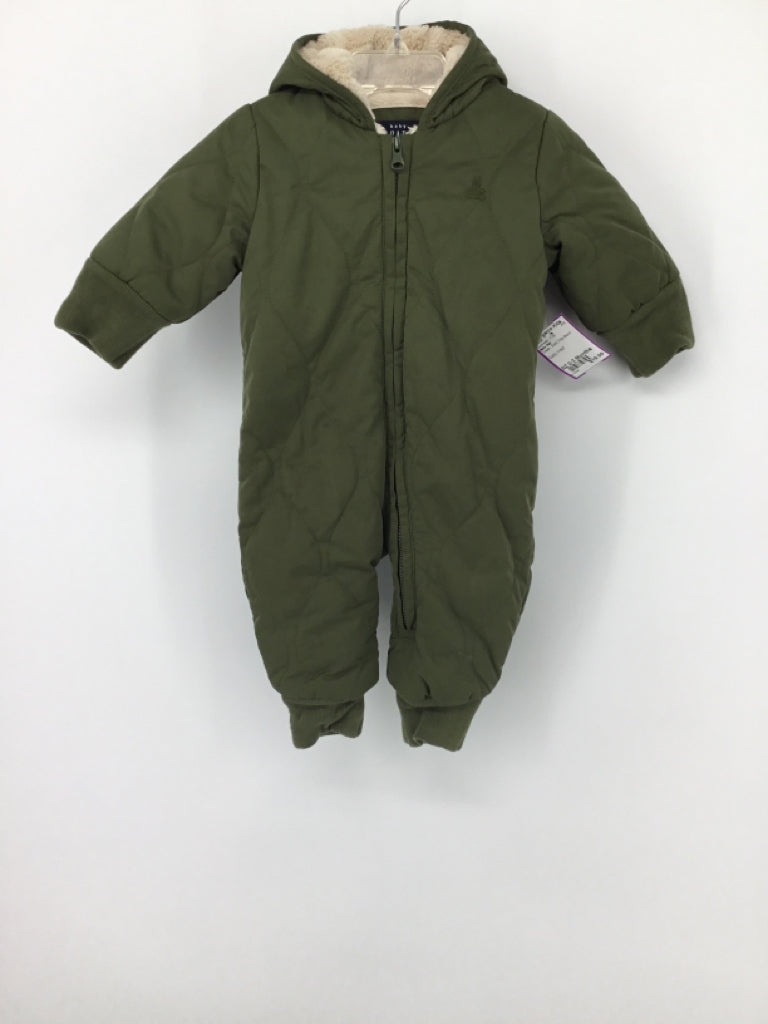 Baby Gap Child Size 0-3 Months Green Solid Outerwear - boys