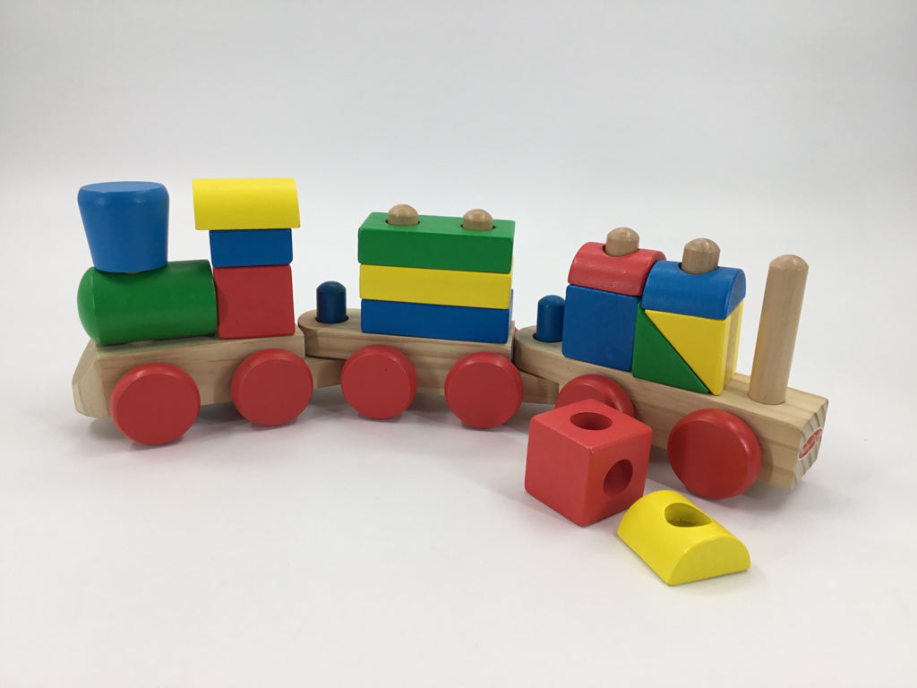 Melissa & Doug Wooden Stacking Train
