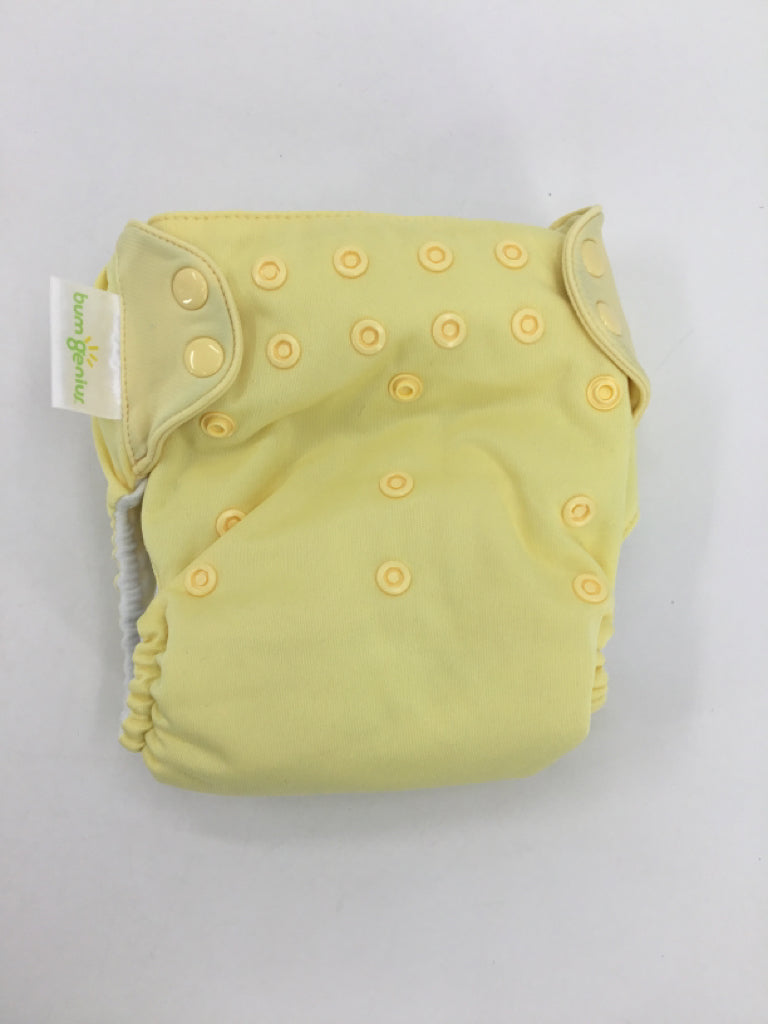 Bum Genius Child Size One Size Yellow Solid Pocket Cloth Diaper