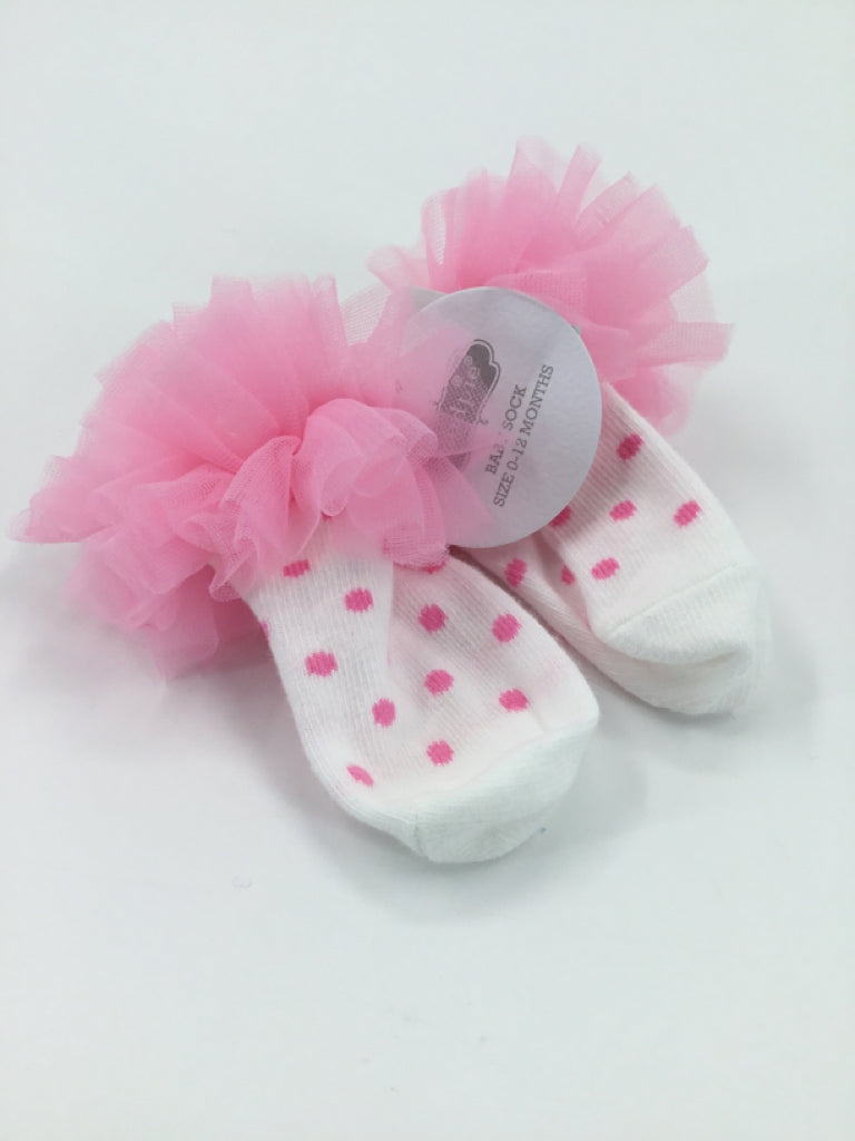 Mudpie Child Size 0-12 Months Pink Socks - girls