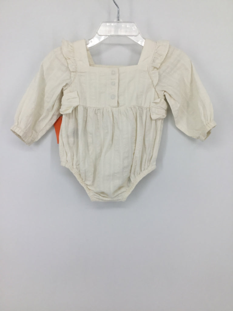 cloud island Child Size 0-3 Months Cream Outfit - girls