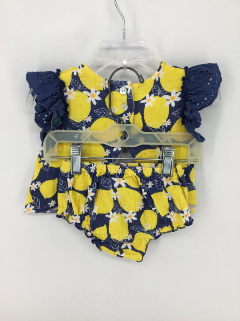 Mudpie Child Size 3-6 Months Blue Outfit - girls