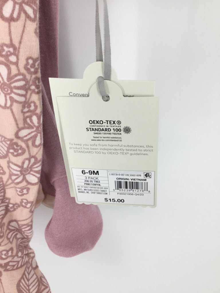 cloud island Child Size 6-9 Months Pink Sleepers