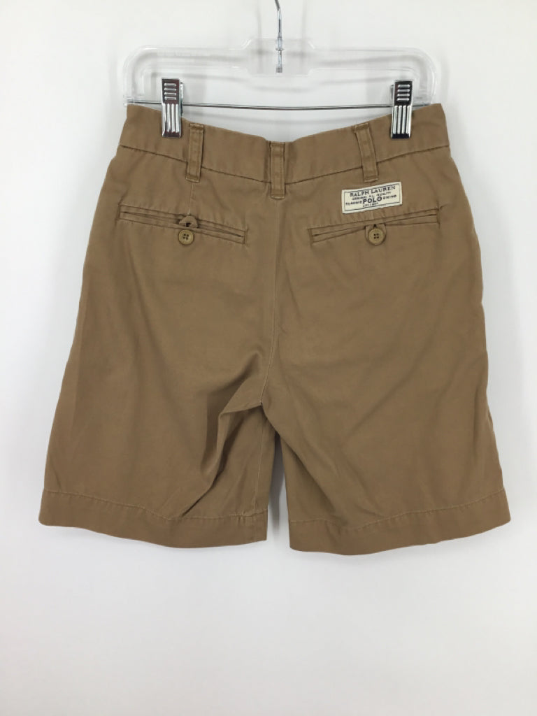 Ralph Lauren Child Size 8 Tan Solid Shorts - boys