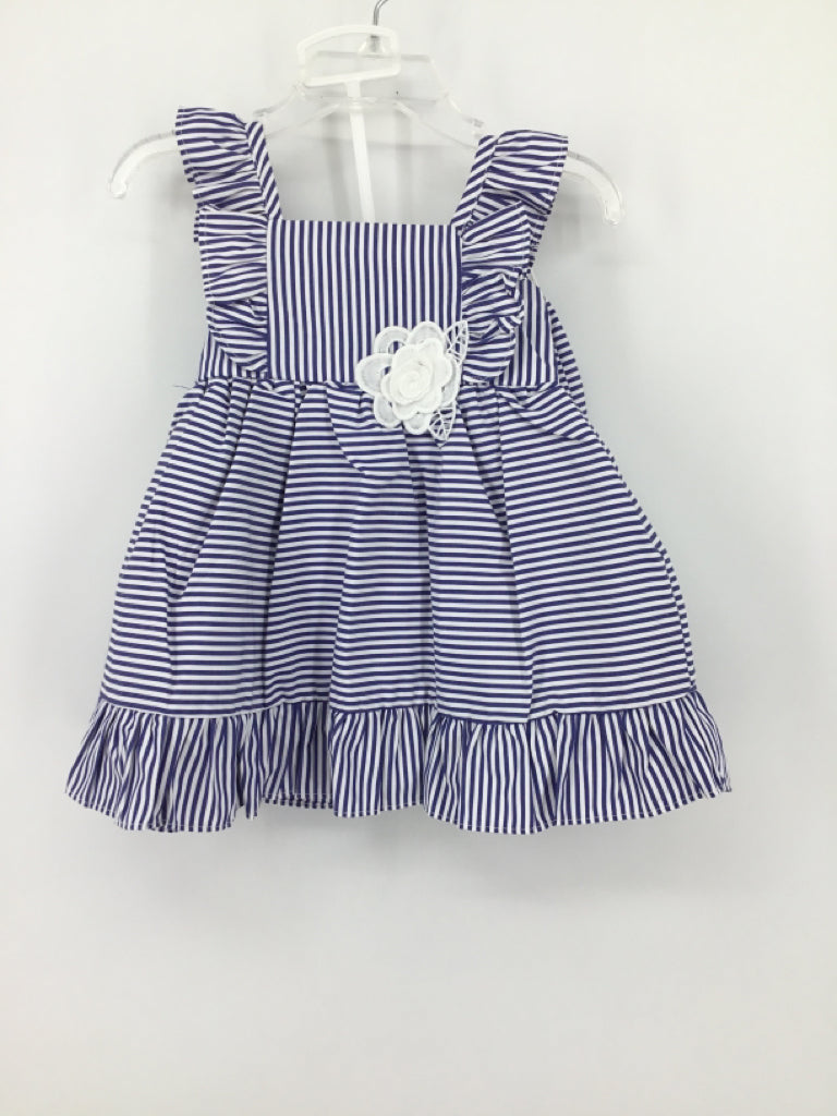 Rare Editions Child Size 9 Months Navy Dress - girls