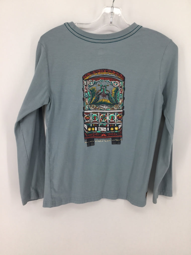 Tea Child Size 8 Blue screen printed T-shirt - boys