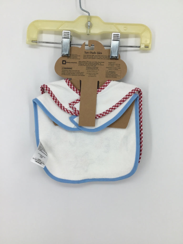Baby Essentials Child Size One Size Red Stars & Stripes Bib Set