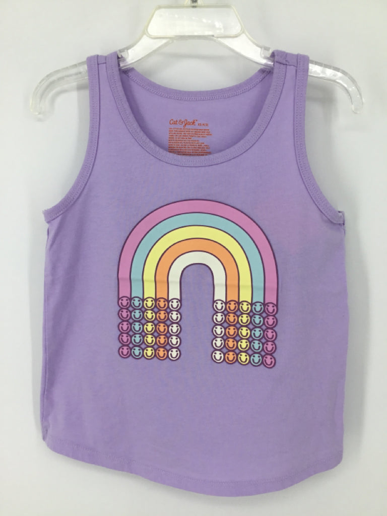 Cat & Jack Child Size 4 Purple Tank top - girls