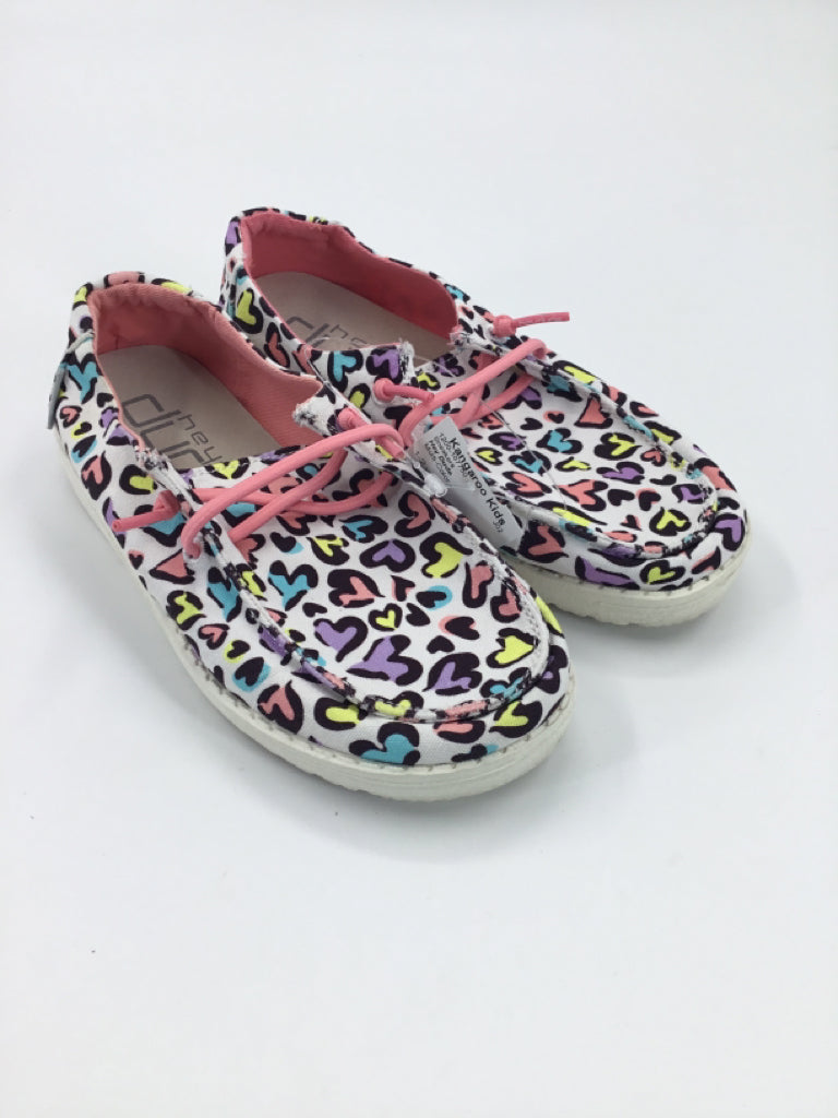 Hey Dude Child Size 1 Youth Multi-Color Sneakers