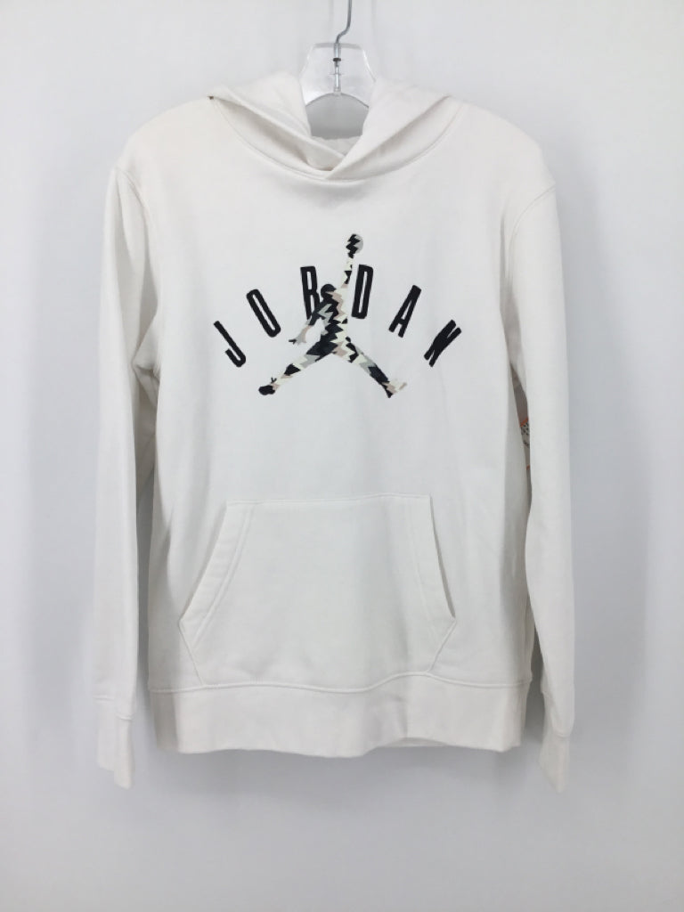 Air Jordan Child Size 10 White screen printed Sweatshirt - boys