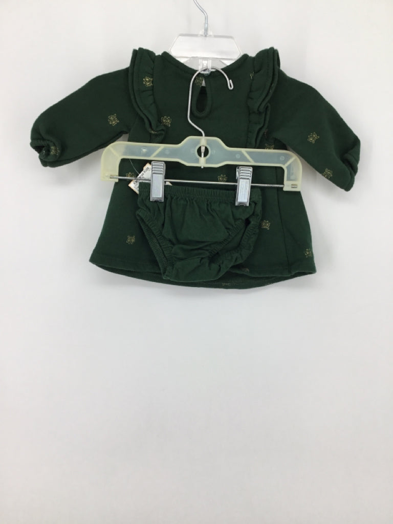 Carter's Child Size Newborn Green Dress - girls