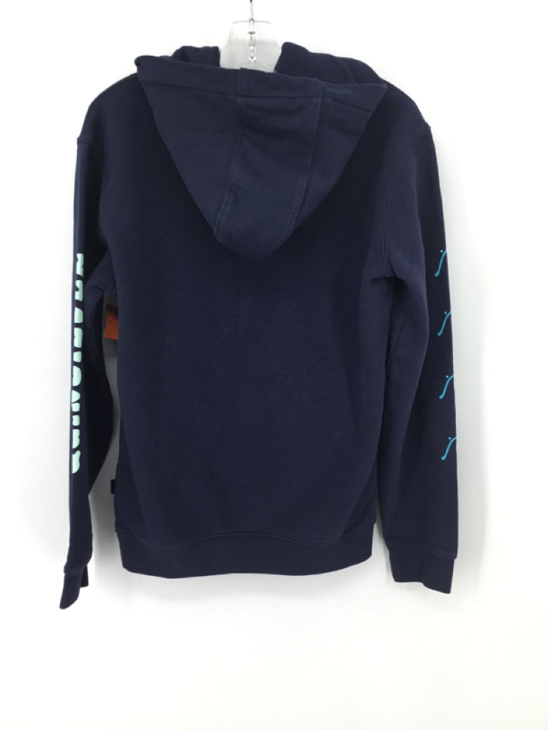 Quiksilver Child Size 10 Navy screen printed Sweatshirt - boys
