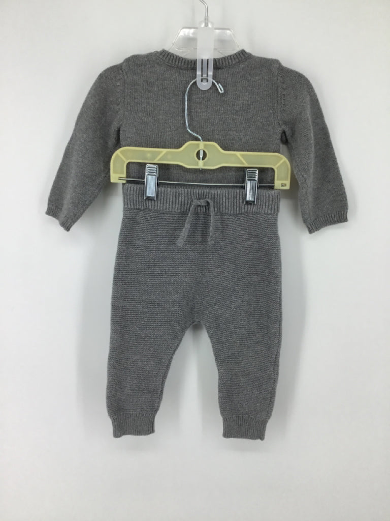 Just One You Made by Carters Child Size 9 Months Gray Print Outfit - boys