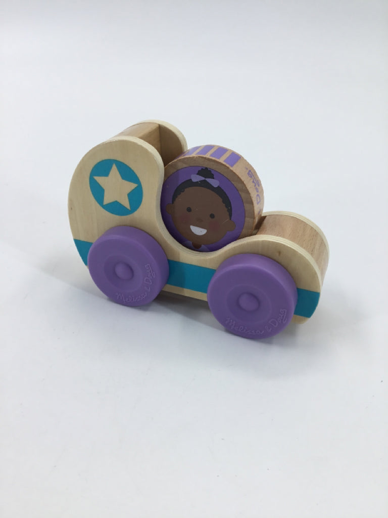 Melissa & Doug GO Tots Blue Star Wooden Car