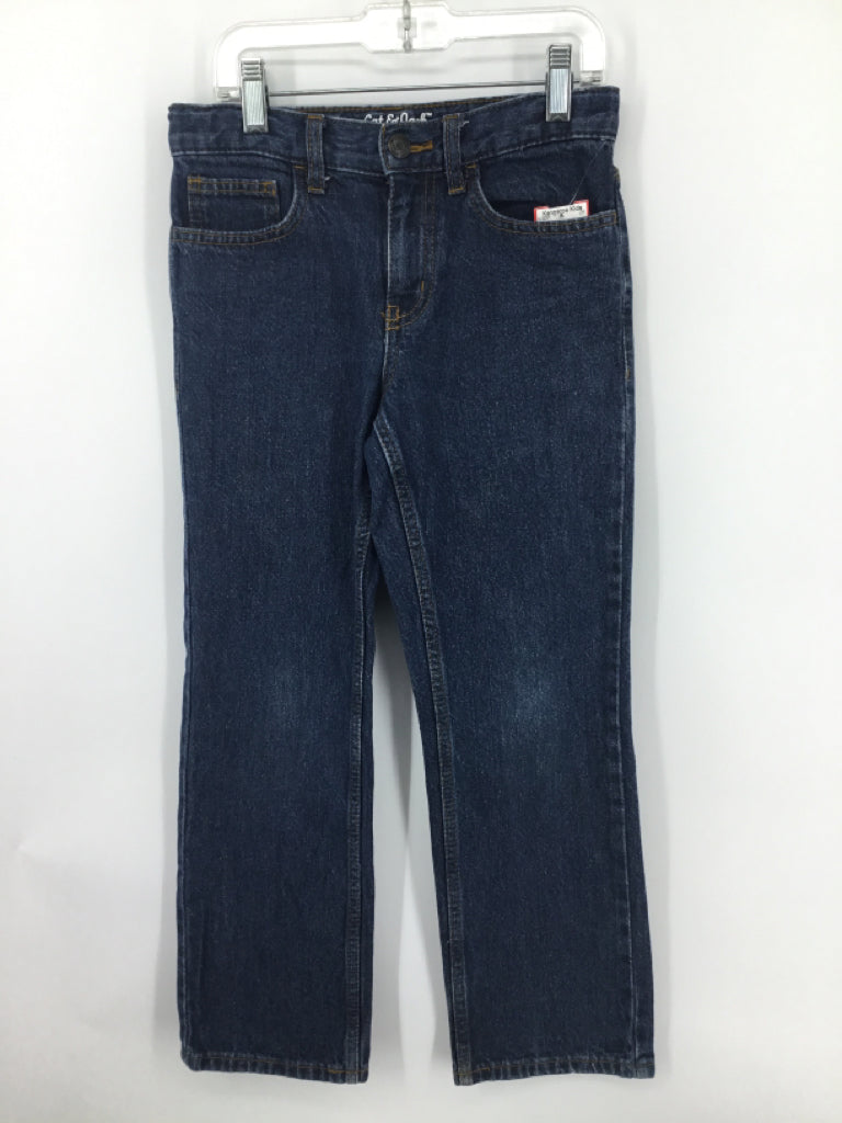 Cat & Jack Child Size 8 Blue Solid Jeans - boys