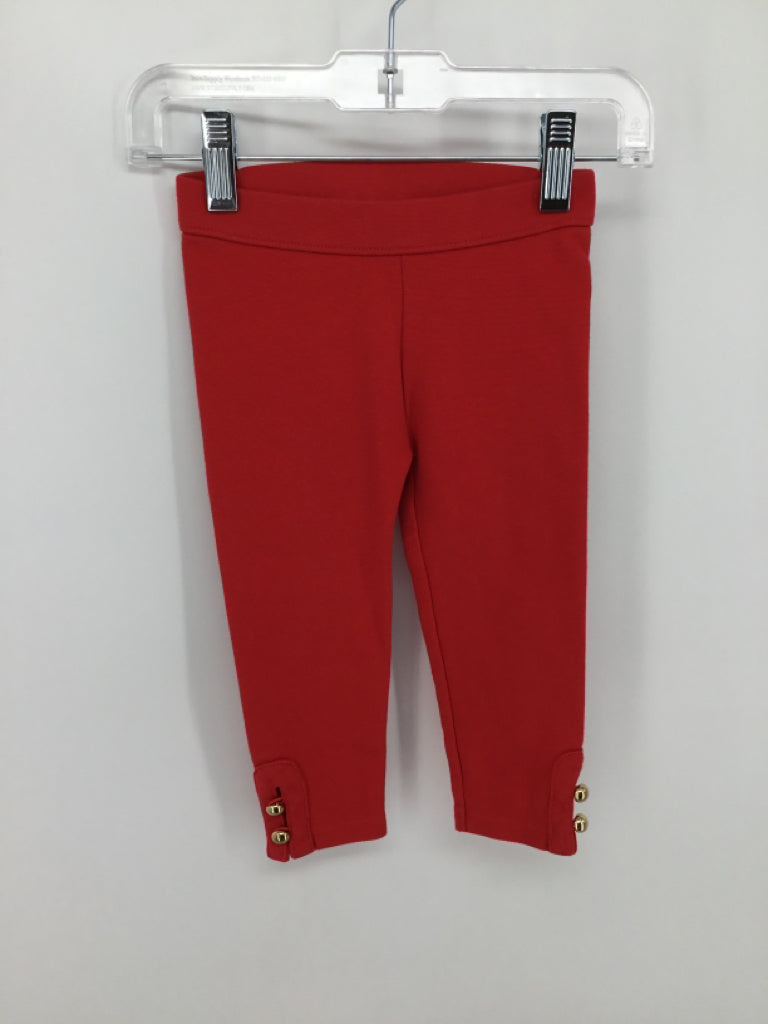 Janie and Jack Child Size 12-18 Months Red Pants - girls