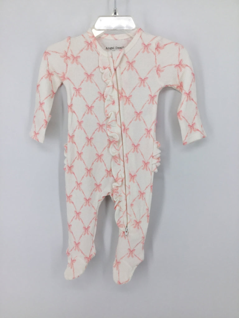 Angel Dear Child Size 0-3 Months Pink Sleepers