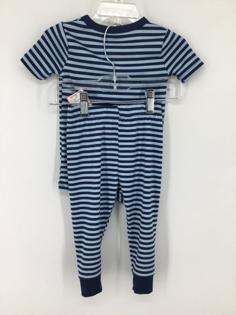 Cat & Jack Child Size 18 Months Blue Stripe Pajamas - boys