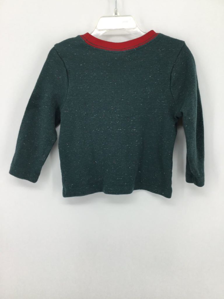 Hanna Andersson Child Size 3 Green Speckled Shirt - boys