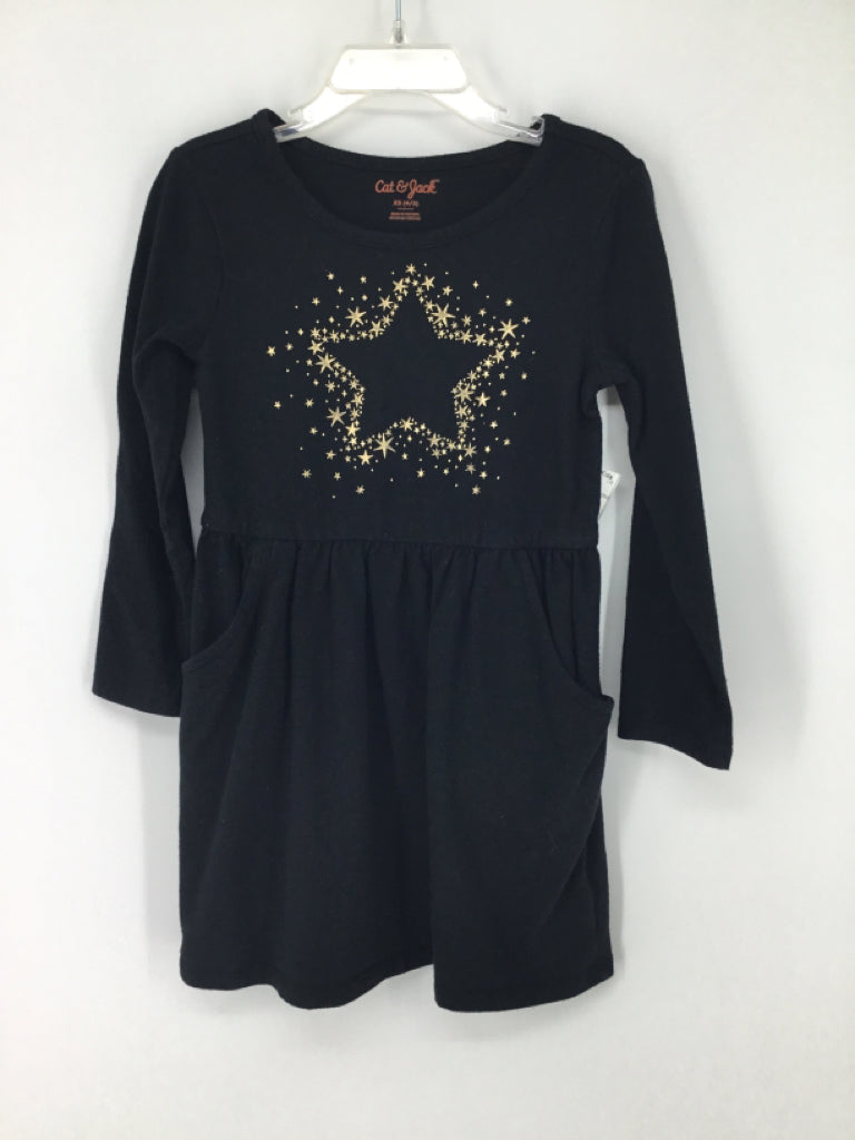 Cat & Jack Child Size 4 Black Dress - girls