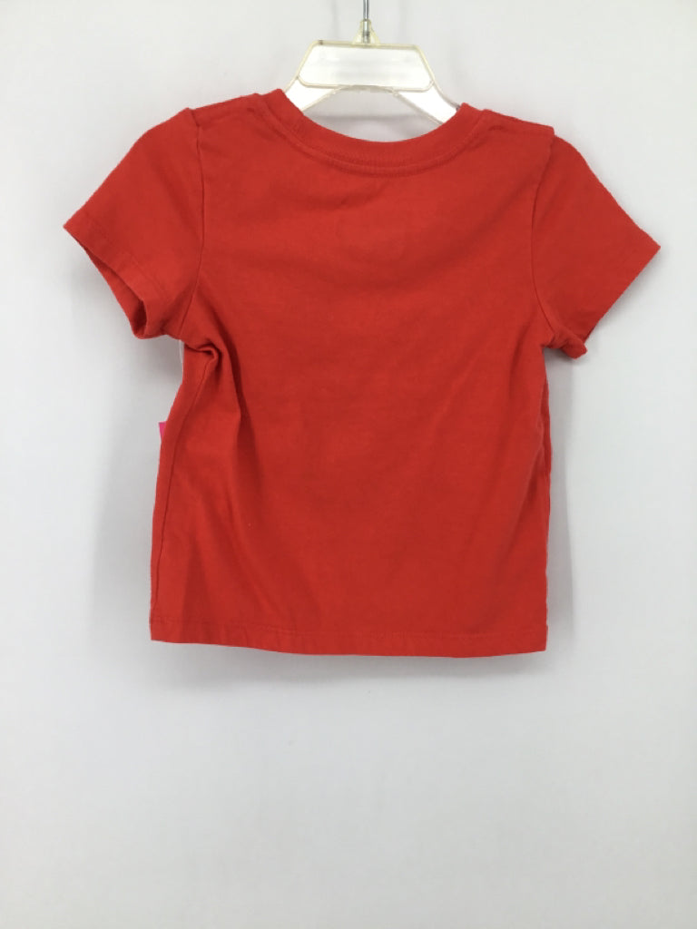 Cat & Jack Child Size 18 Months Red Dinosaur T-shirt - boys