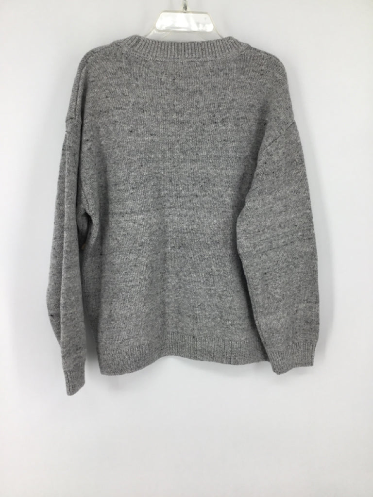H & M Child Size 6 Gray Speckled Sweater - boys