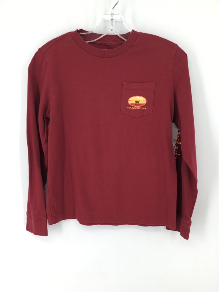 vineyard vines Child Size 7 Red screen printed T-shirt - boys