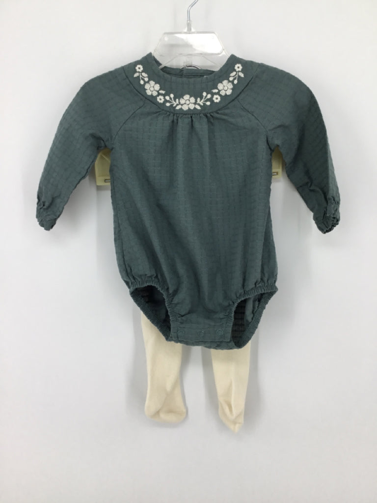 Just One You Made by Carters Child Size 6 Months Green Outfit - girls