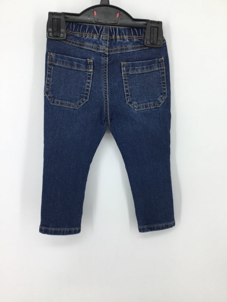 Dunnes Stores Child Size 6-9 Months Blue Solid Jeans - boys