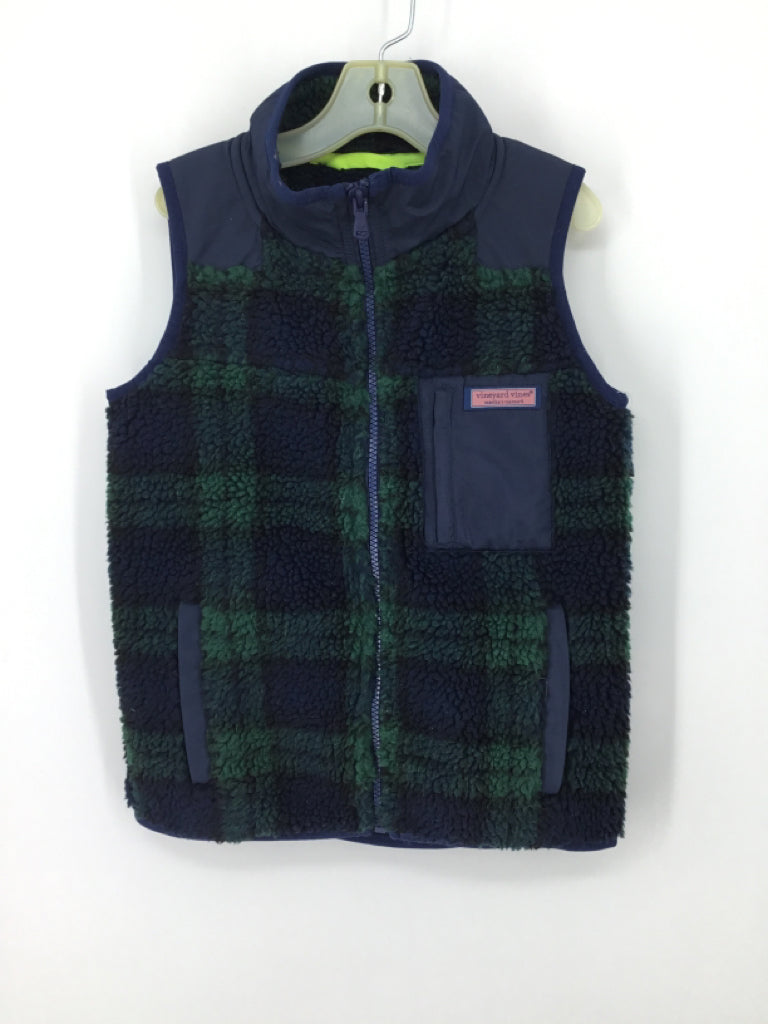 vineyard vines Child Size 7 Navy Plaid Outerwear - boys
