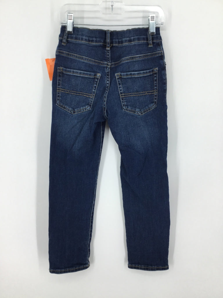 Childrens Place Child Size 7 Blue Solid Jeans - boys