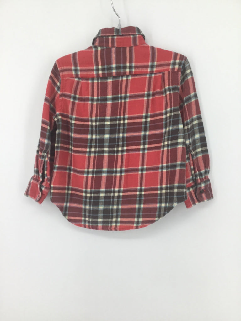 Ralph Lauren Child Size 2 Red Plaid Shirt - boys