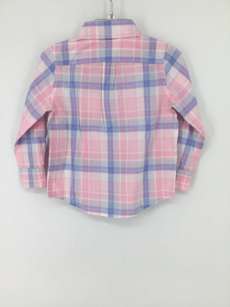 Janie and Jack Child Size 18-24 Months Pink Plaid Shirt - boys