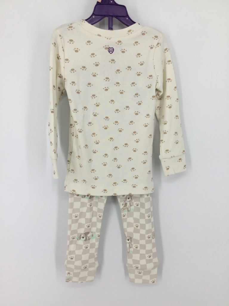 Warmies Child Size 2 Tan Dog Pajamas - boys