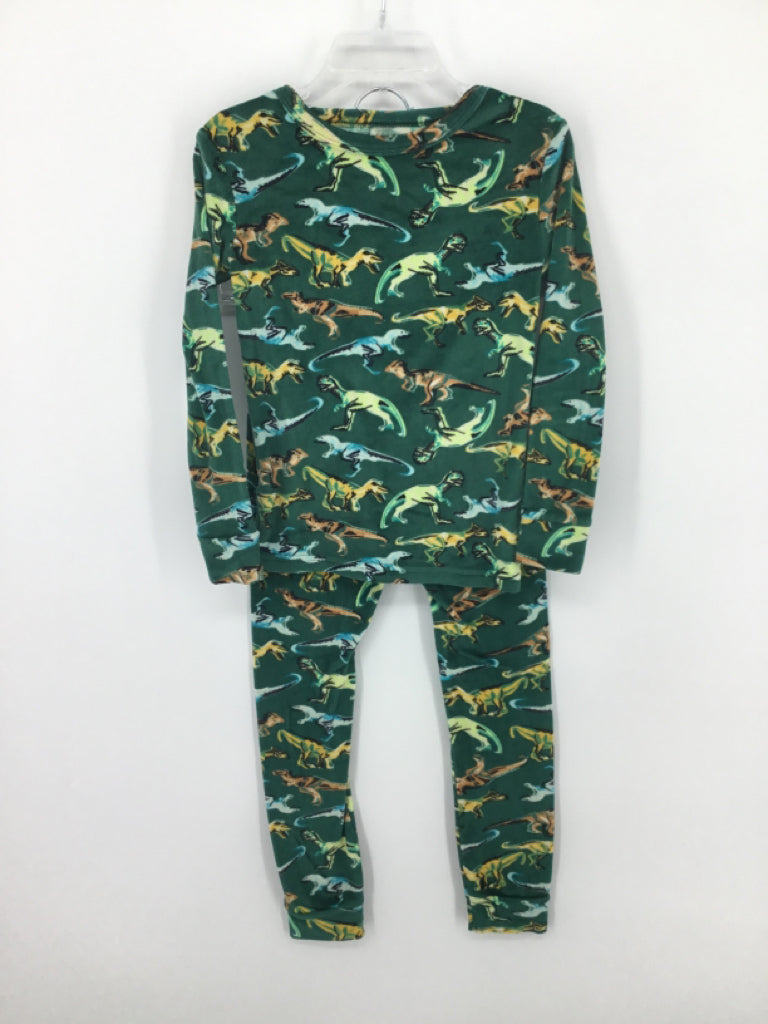 CAT Child Size 4 Green Dinosaur Pajamas - boys