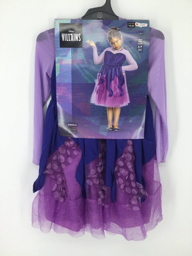 Disney Villians Child Size 6 Purple Ursula Halloween Costume