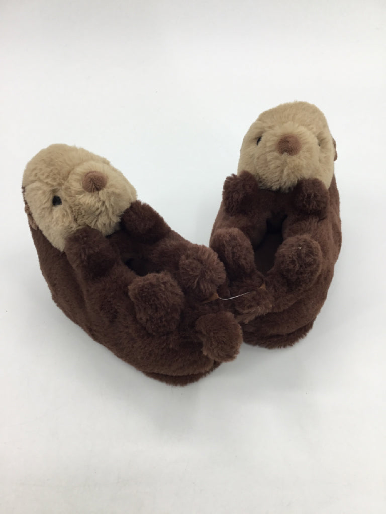 Old Navy Child Size 7 Toddler Brown Slippers