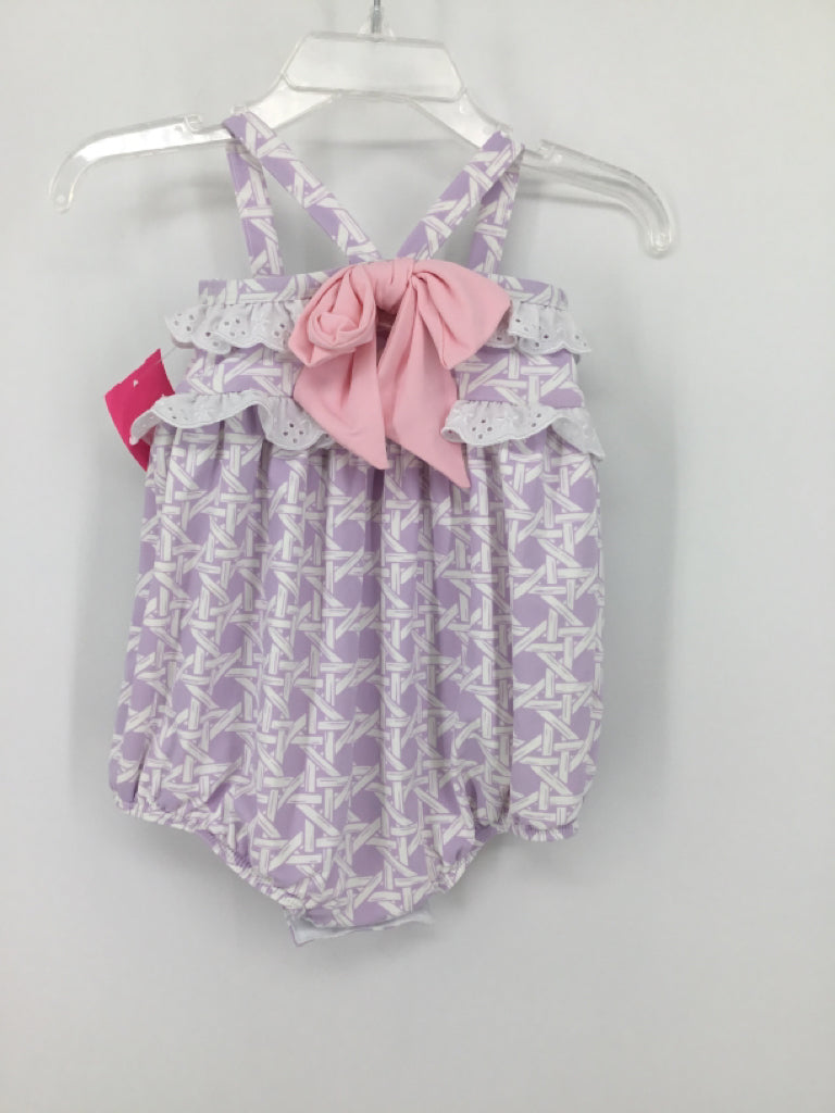 The Beaufort Bonnet Co Child Size 6-12 Months Purple Swimwear - girls
