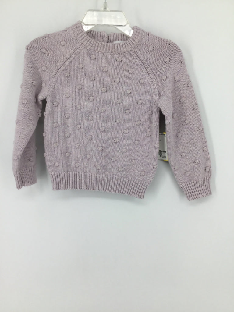 Jamie Kay Child Size 6-12 Months Purple Sweater - girls