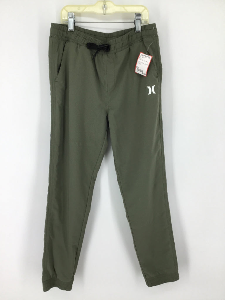 Hurley Child Size 8 Green Solid Pants - boys